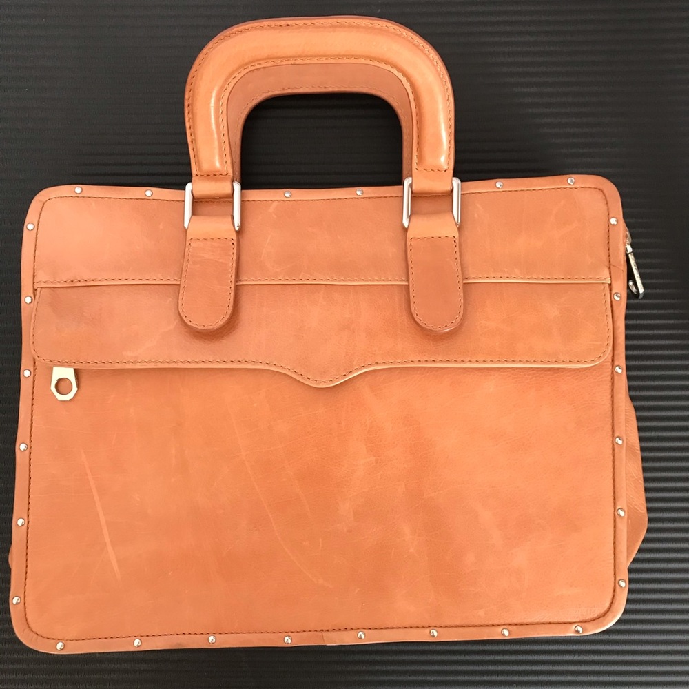 Rebecca Minkoff leather laptop briefcase brand new